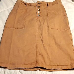 Inherit clothing Company Cognac Denim Skirt-11/12